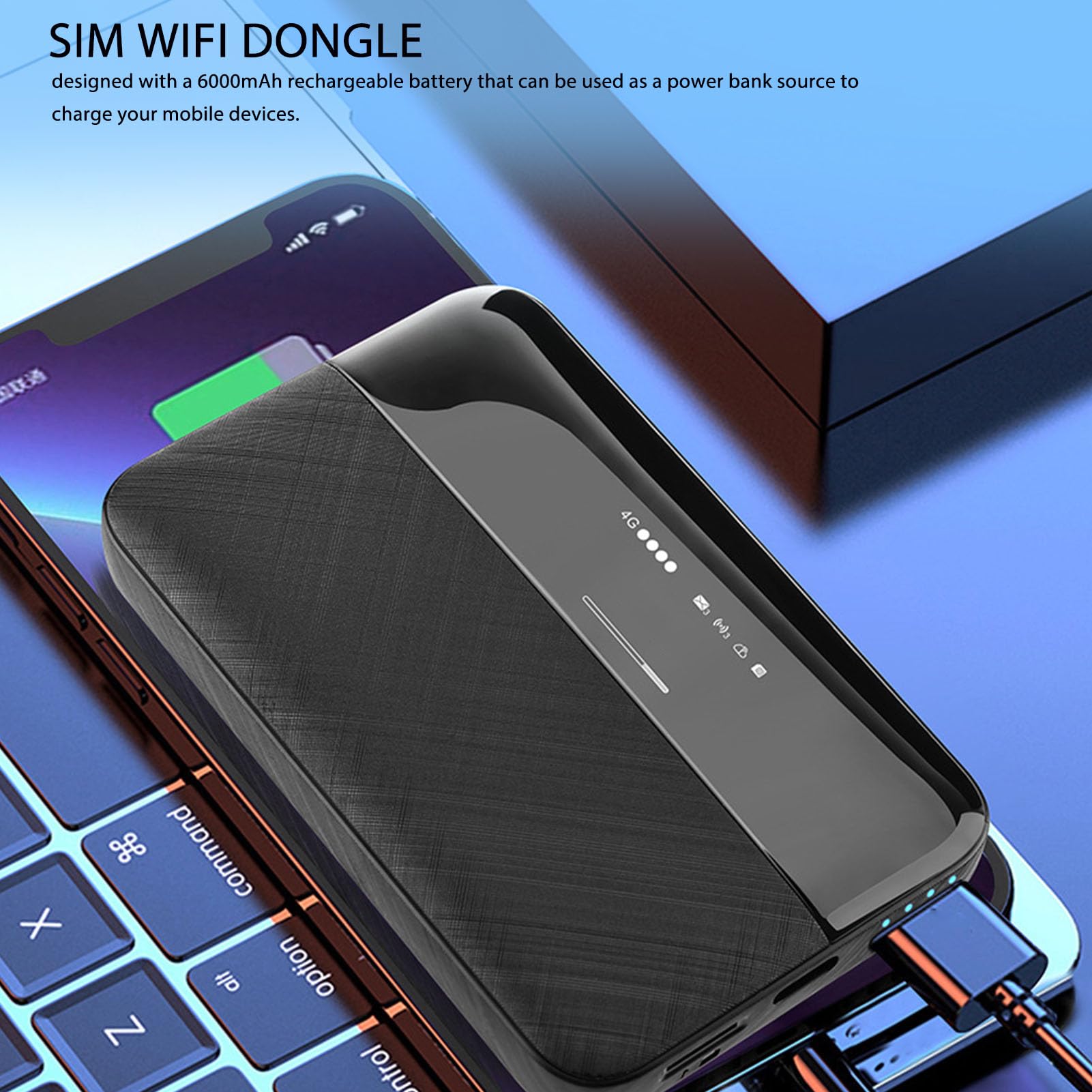 Bezprzewodowy Router Sieciowy, Przenośny Router WiFi 4G LTE USB, Kieszonkowy Mobilny Hotspot Sieć Bezprzewodowa Inteligentny Router Połączenia Internetowe Router WiFi 4G