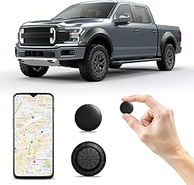 Mini Rastreador Gps para Veículos, Localizador de Carro Oculto com Capa Magnética, Localizador de Itens para Google Find Hub E Ios Find My, Sem Mensalidades, Preto