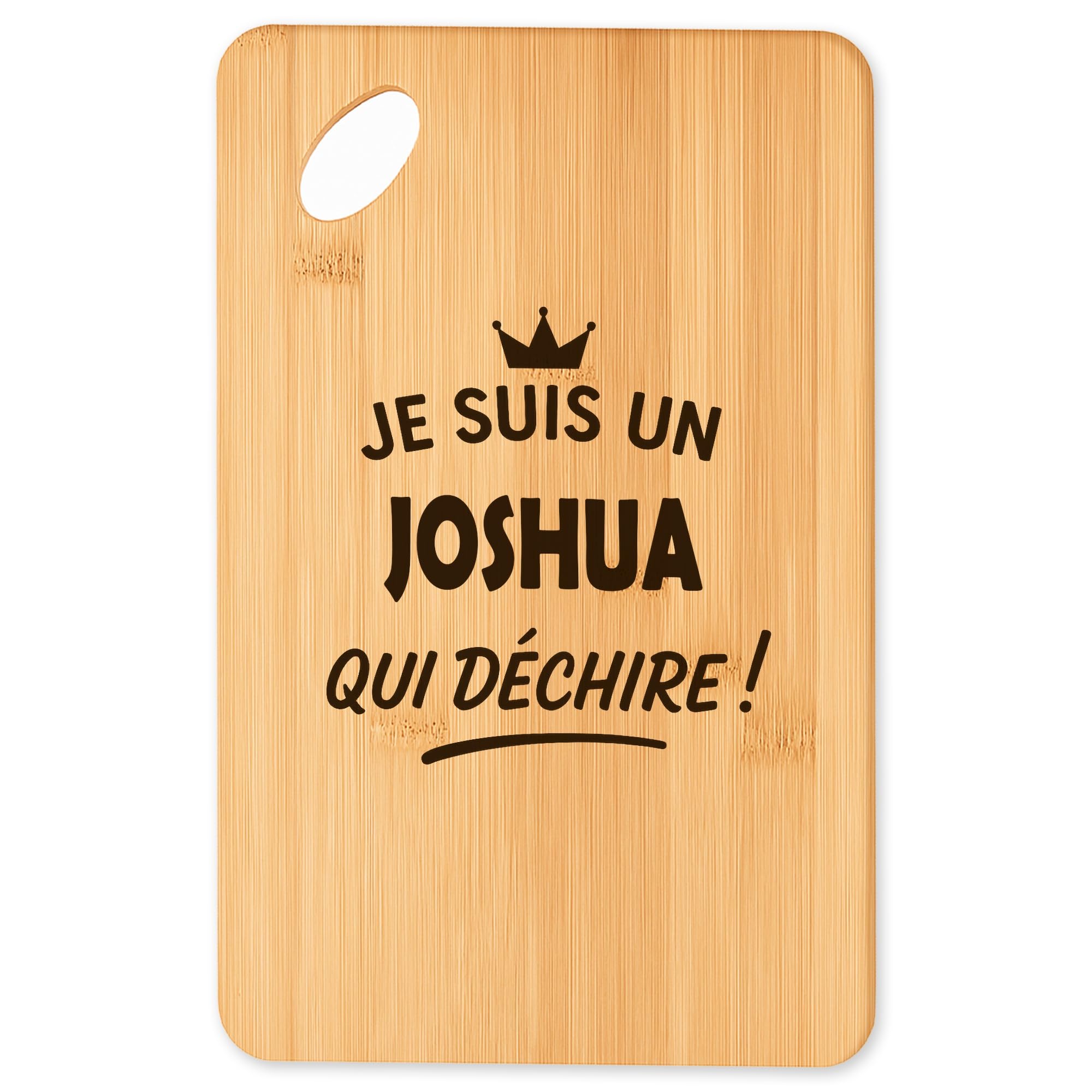 Planche à découper Joshua 2 en bambou premium, un plateau de service robuste et élégant