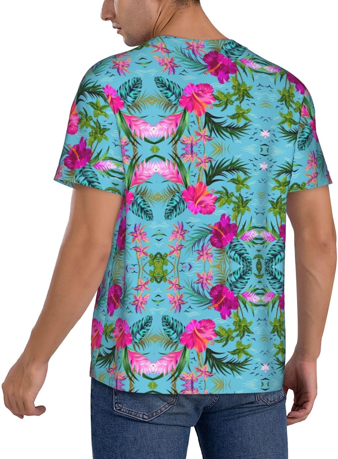 Hello Hawaii Stylish Softball Jersey,Personalized and Breathable Baseball Button Down for Men for All Seasons and Occasions