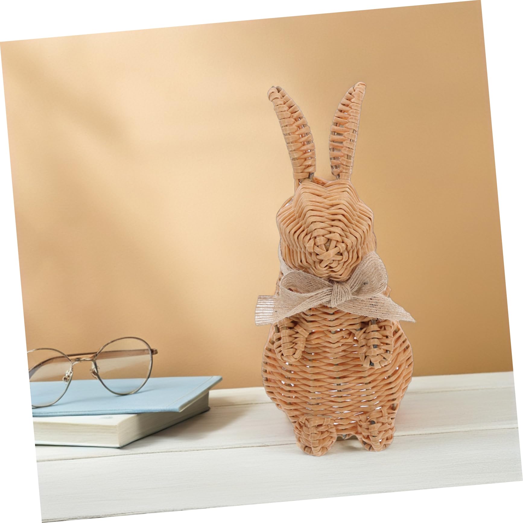 POPETPOP Woven Figuren Für Ostern Und Frühlingsfeiern Handgefertigte Deko-statuen Aus Kunst-Rattan Für Tisch Und Gartenarrangements Osterdeko Und Beliebte
