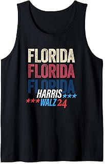 Florida for Kamala Harris Tim Walz 2024 Retro Tank Top