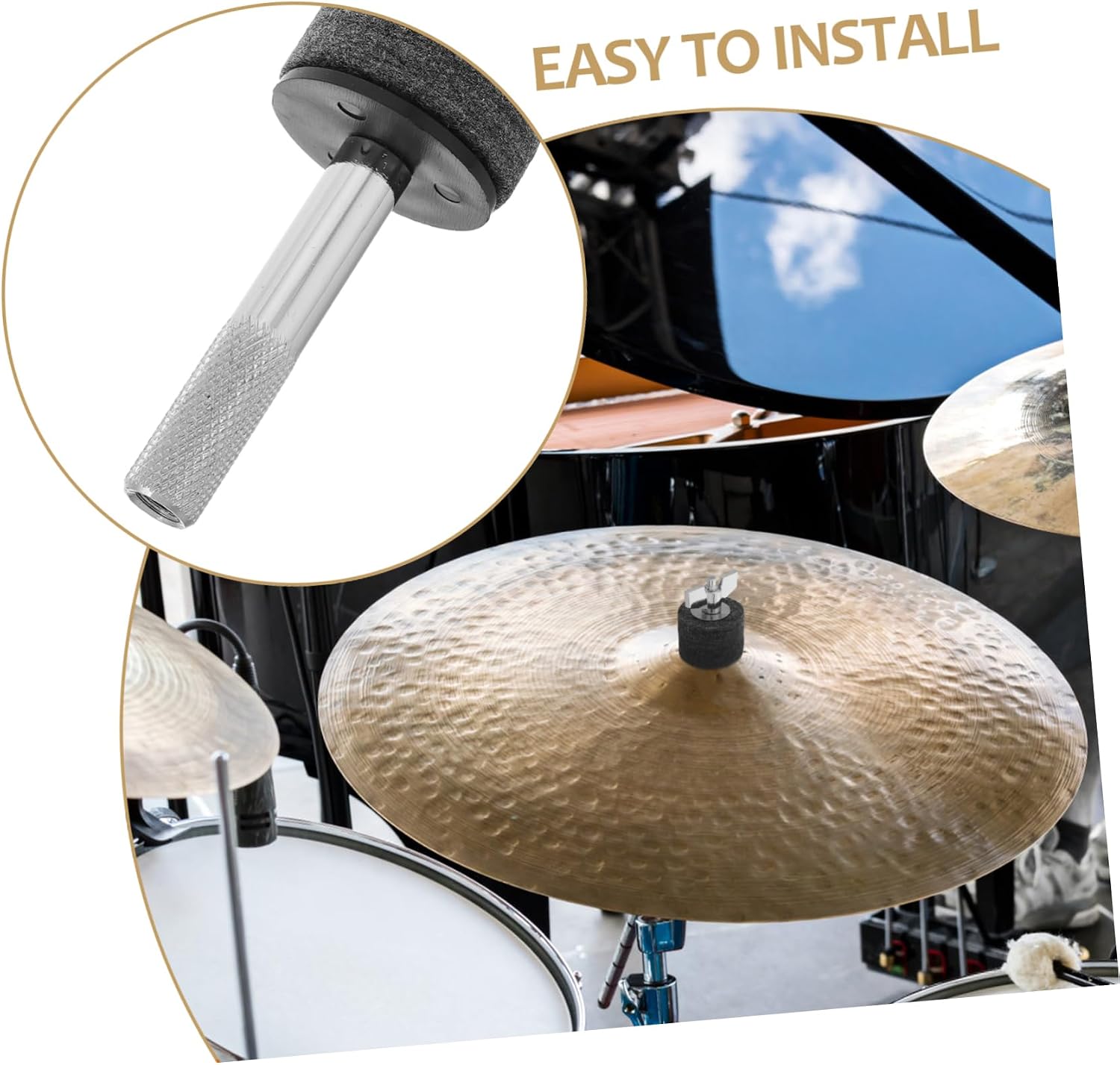 Cymbal Stacker Arm Durable Mounting Rack for Drum Efficiently Stacks Multiple Cymbals for Home Restaurant Hotel Use Wear Resistant Design for Performance