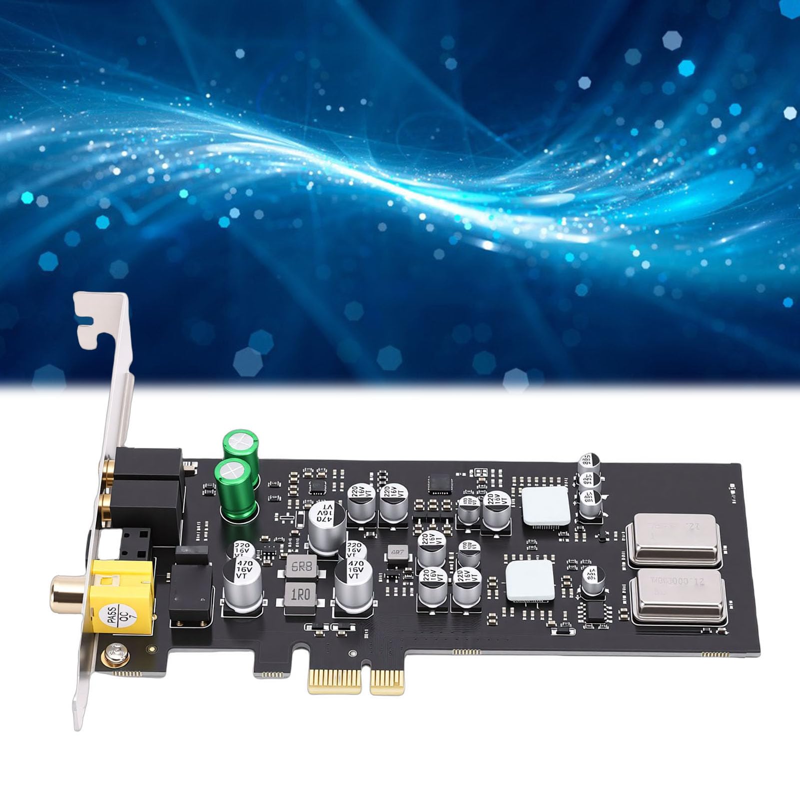 Annadue Karta Dźwiękowa PCIE, Profesjonalny Dźwięk HiFi z Dwoma Przetwornikami DAC i ES9018K2M, Obsługuje Optyczne, Koncentryczne Wyjście Cyfrowe