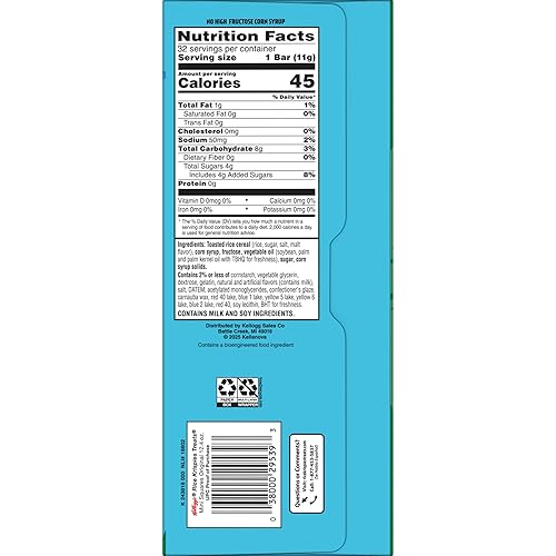 Miniatura 3 de Rice Krispies Treats Mini cuadrados crujientes de malvavisco, aperitivos de Pascua, barras de cereales, originales con chispas coloridas, caja de