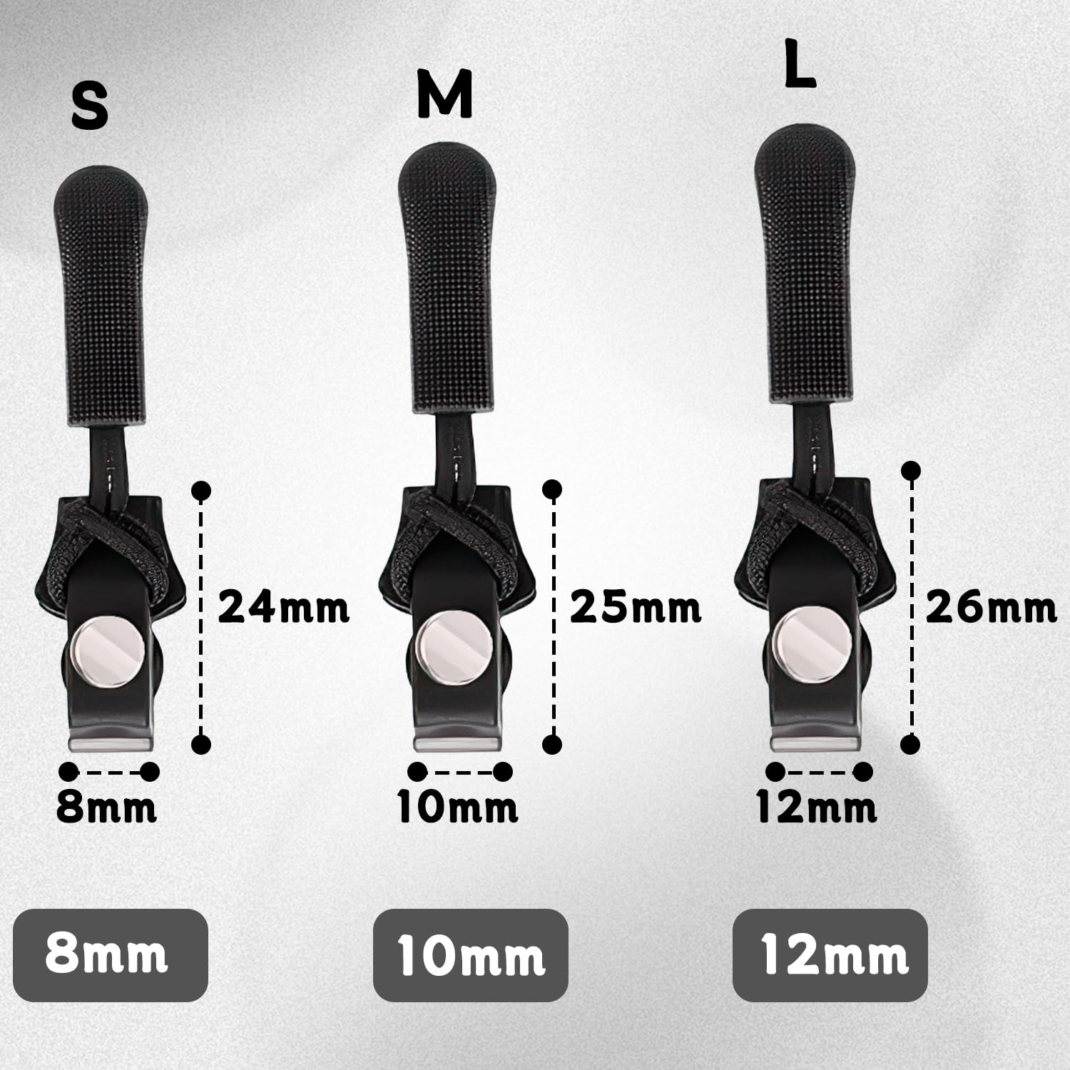 6 Pcs Removable Zipper Puller - Image 2