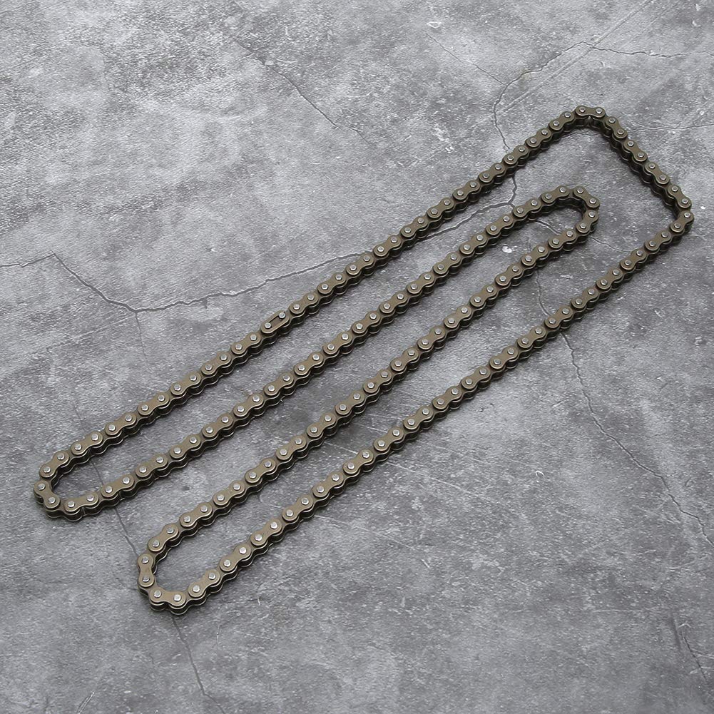 Chaine Quad Elecque 25H,Chaine 25H,Chaine 25H Pour Trottinette Elecque,25H 158Maillons Chaîne En Acier Iydable Convient Pour ket Bike Quad Atv Scooter