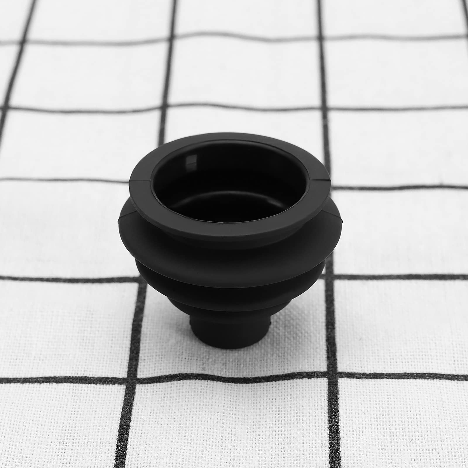 2 szt. gałka joysticka ochraniacz gumowy joystick pokrętło kontrolera gałka przeciwpyłowa zestaw akcesoriów do elektrycznych wózków inwalidzkich, czarny