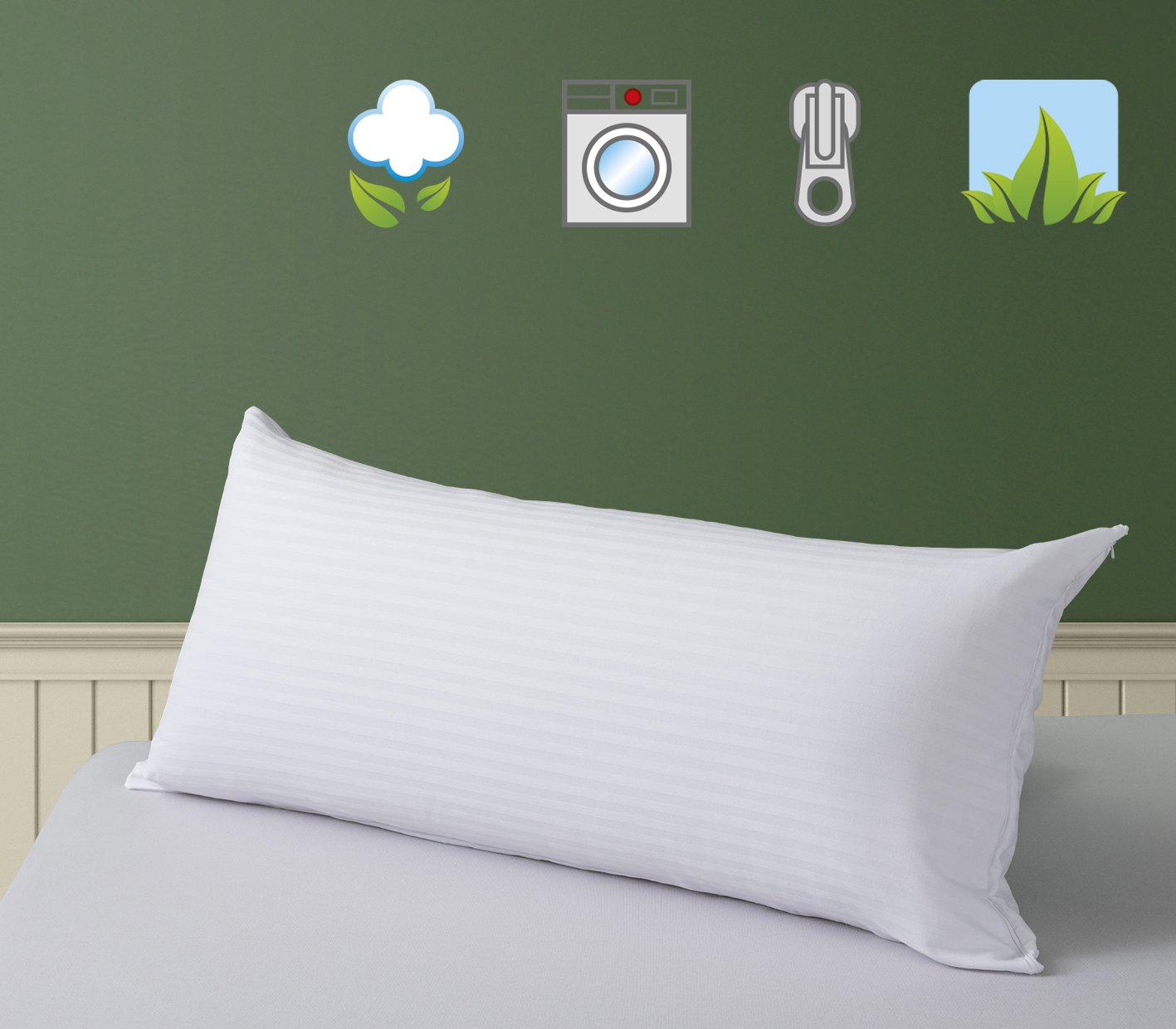 SAVEL - Pillowcase (40x70 cm), White - Image 4