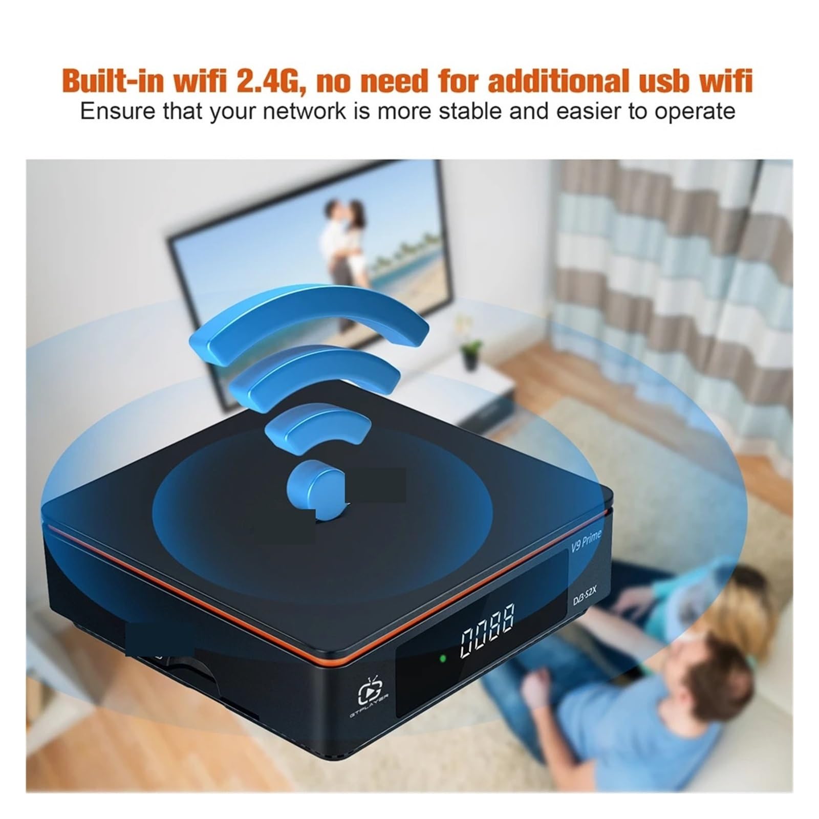 Récepteur Satellite 1080P FHD, Amplificateur De Signal, Gain Couverture plus large