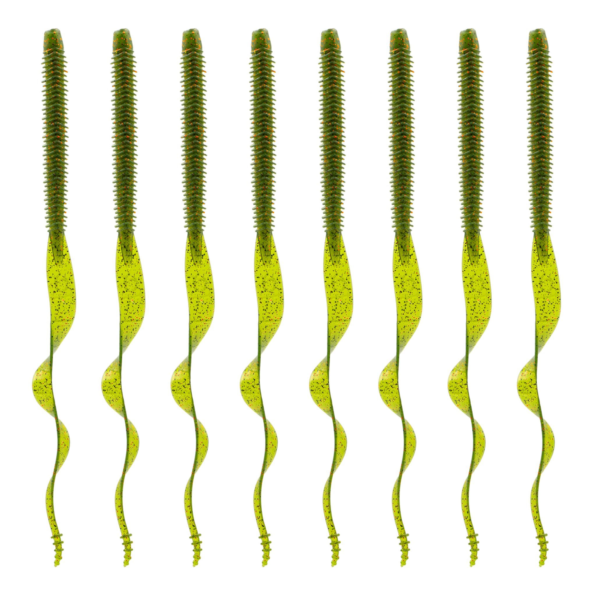 6th Sense – Boosa Ribbon Tail Worm – Bass Fishing Lure with Alternating Ribs, Flexible Body Action, and Vibrating Ringed Tail for Added Motion – Made