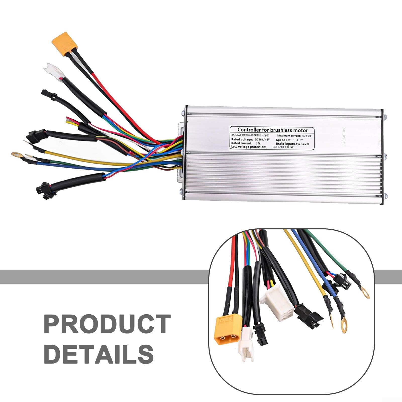 Controller motore brushless ad alte prestazioni per ebike DC 36V 48V, gamma di potenza 1000 1500W, 35A per sistemi KT