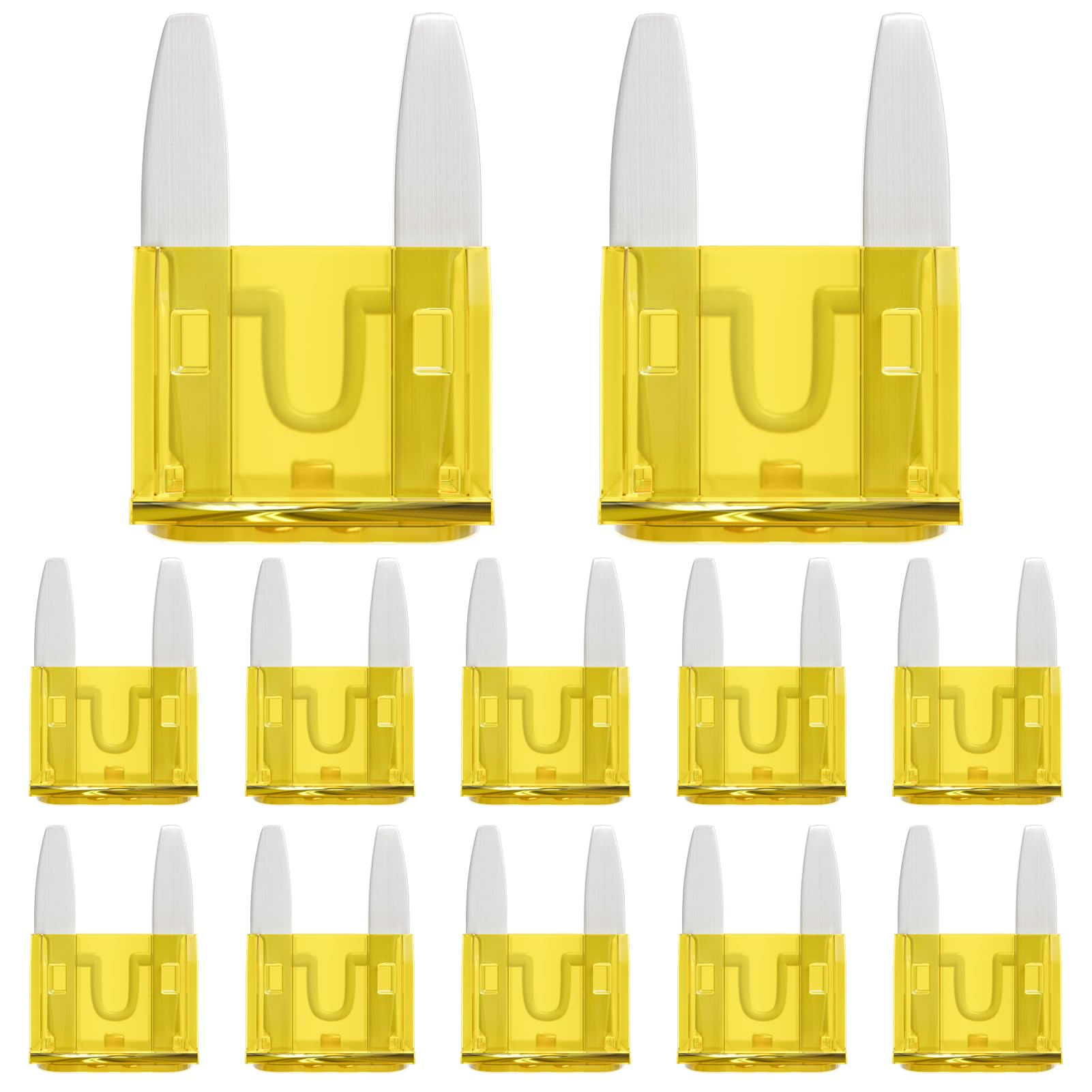 ALLECIN 20A Mini Fuse 20 Amp ATM APM Blade Car Fuses 20Amp Automotive Fusibles for RV Auto Motorcycle Truck (Pack of 50Pcs)