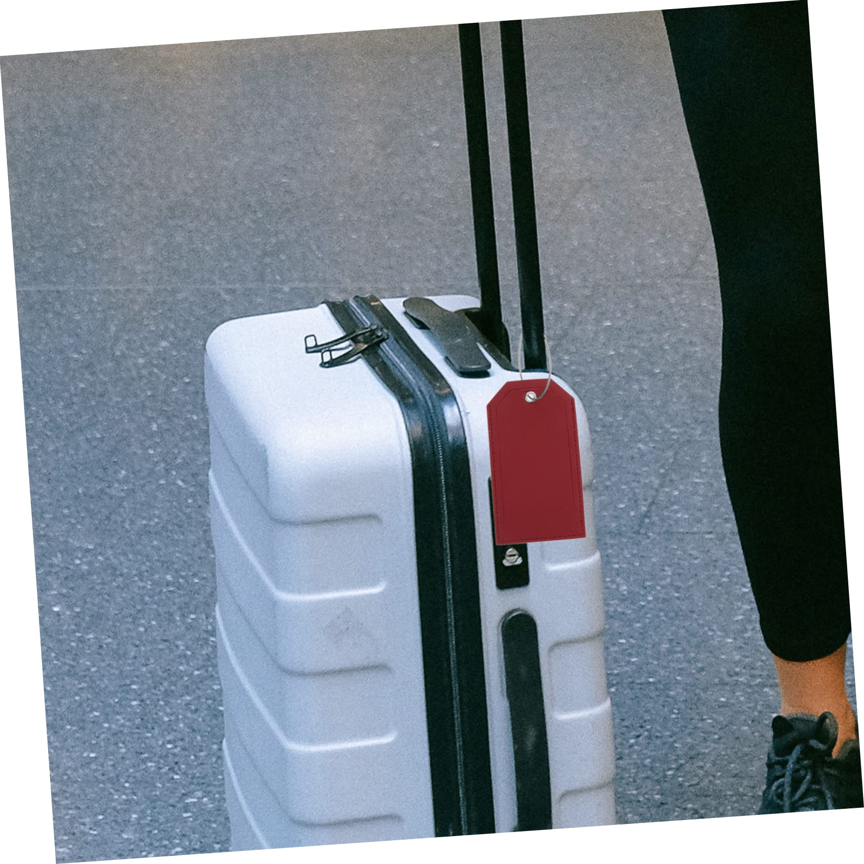 12pezzi Etichette Per Valigie Pu Pelle Da Targhette Identificative Con Flap Privacy Accessori Per Bagagli Leggeri e Resistenti Per Viaggi e Trasporti