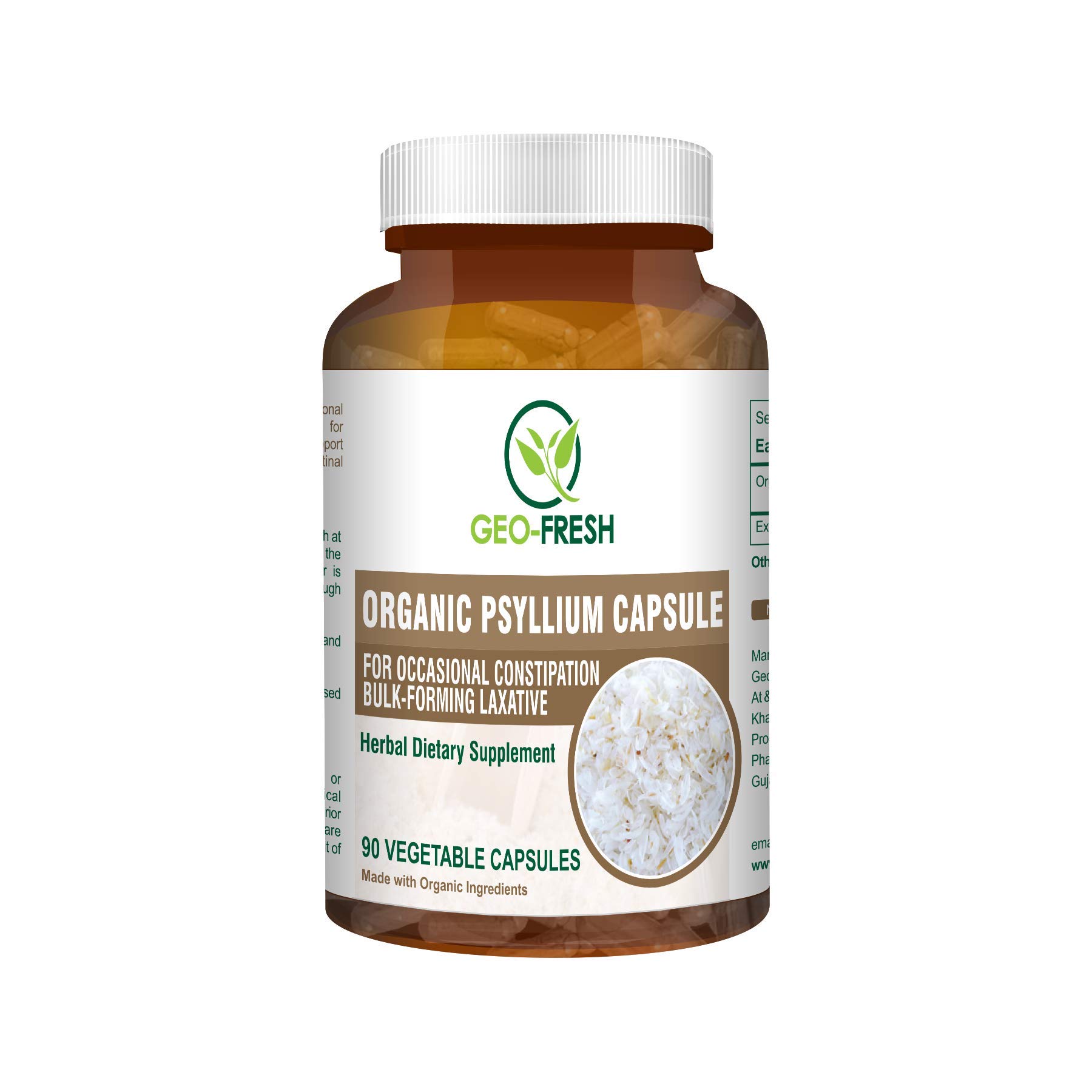 Geo-Fresh Psyllium Capsules 520mg (90 Capsules)
