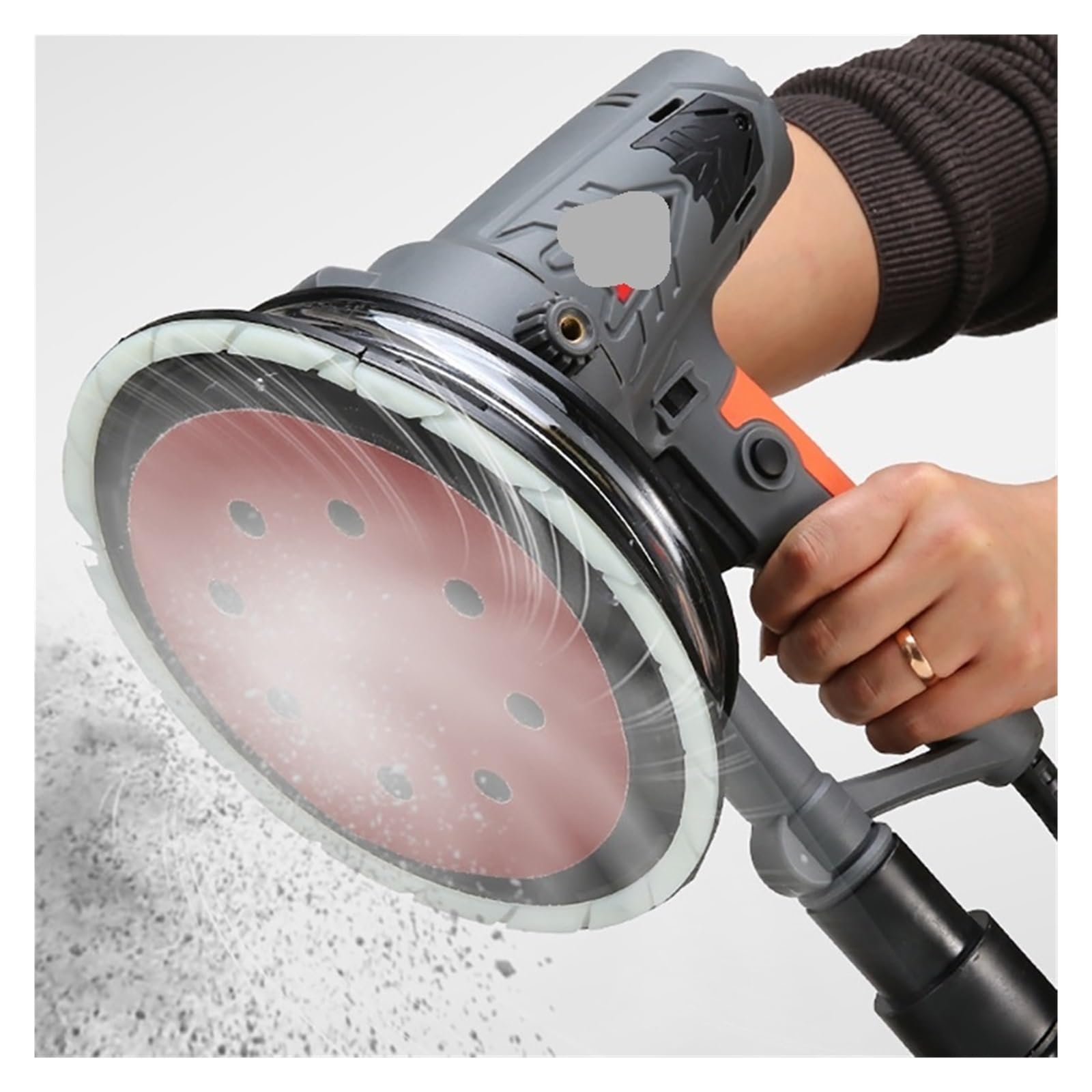 Smerigliatrice da banco, levigatrice a nastro, Levigatrice elettrica for cartongesso 1250W Levigatrice for pareti con utensili elettrici portatili a LED Strumenti for la rimozione dei residui di paret