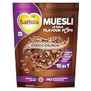 Saffola Muesli Choco Crunch with Flavour Pops, 400 gm/450 gm | 15 in 1 Fruit and Nuts, Seeds, Millet & more | Cereals for breakfast with wholegrain, protein, fibre gallery image