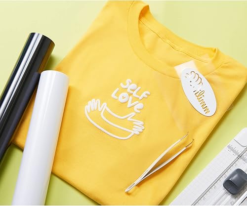Miniatura 4 de Vinilo de transferencia de calor HTV  Vinilo 3D de 12 pulgadas x 3 pies para planchar para camisetas para todas las máquinas cortadoras y prensas de