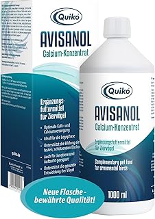 Quiko Avisanol Calcium-Konzentrat 1.000ml - Unterstützt den täglichen Kalkbedarf bei Ziervögeln product image