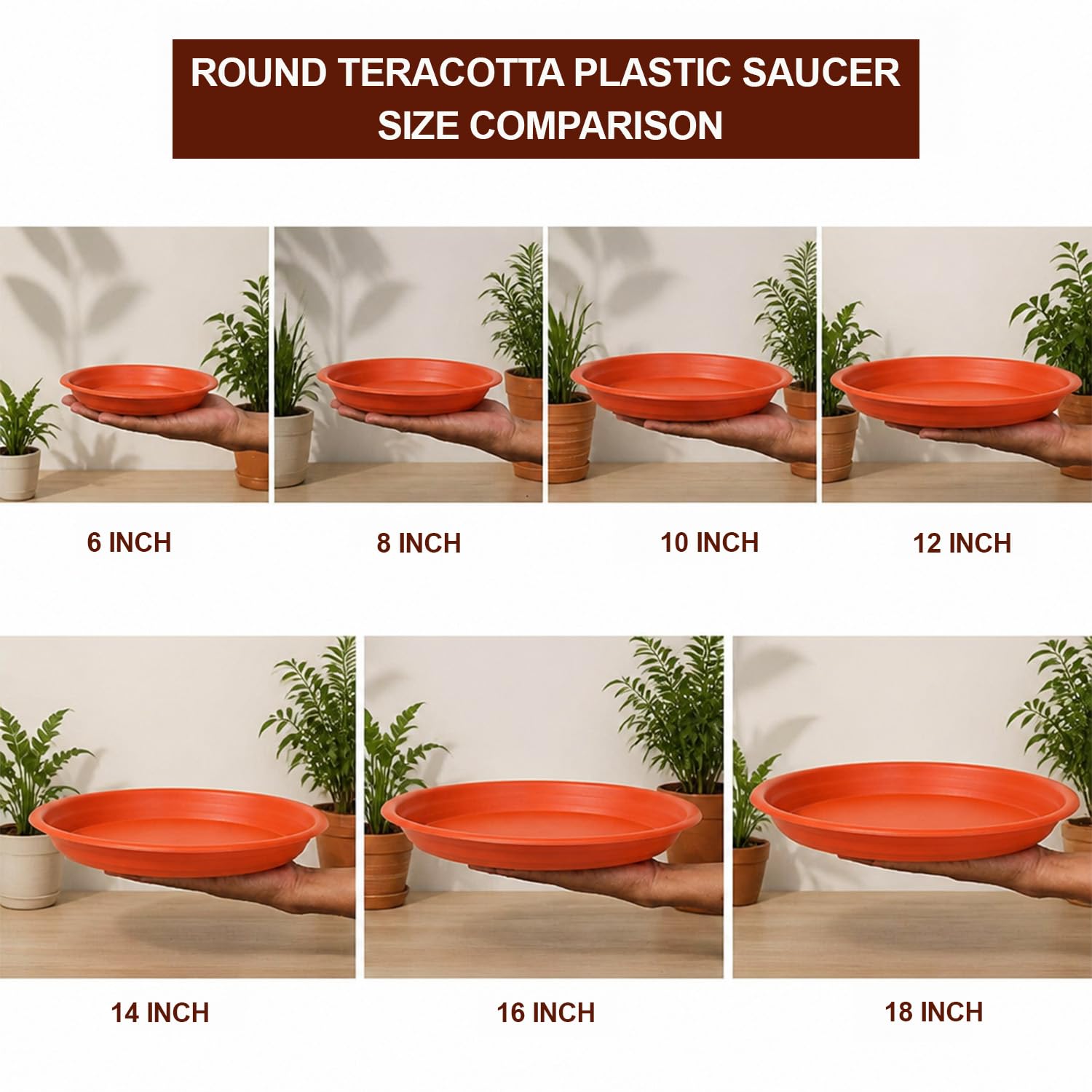 TrustBasket Plant Saucers - Protect Your Floors -9 TrustBasket Plant Saucers - Protect Your Floors -9