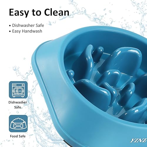 Miniatura 7 de Tazones de alimentación lenta para perros de razas grandes, cuenco de alimentación lenta para perros, cuencos de comida para perros, comedero lento,