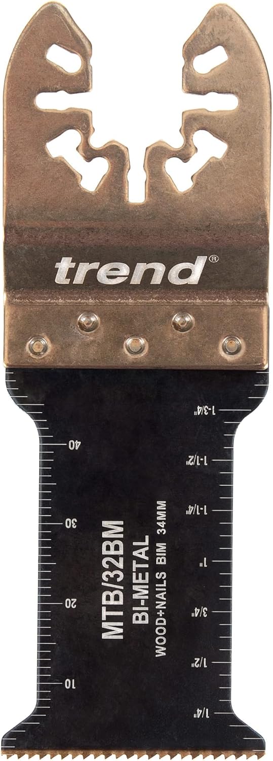 Trend Universal Multi-Tool Blades, 1-1/4 Inch (34mm) Fine Tooth, Bi-Metal, 5 Pack, MTB/32BM