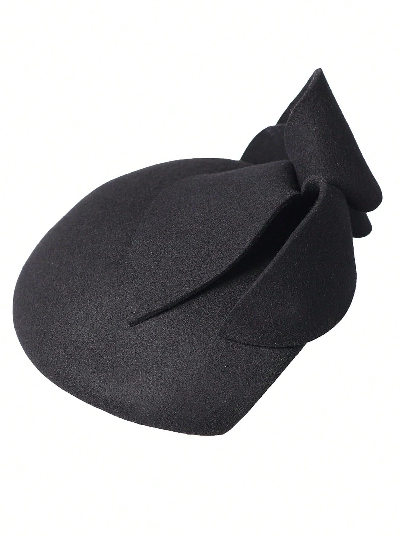 Elegante cappello fascinator in feltro di lana, da donna, per matrimoni, tea party, cocktail, stile pillbox