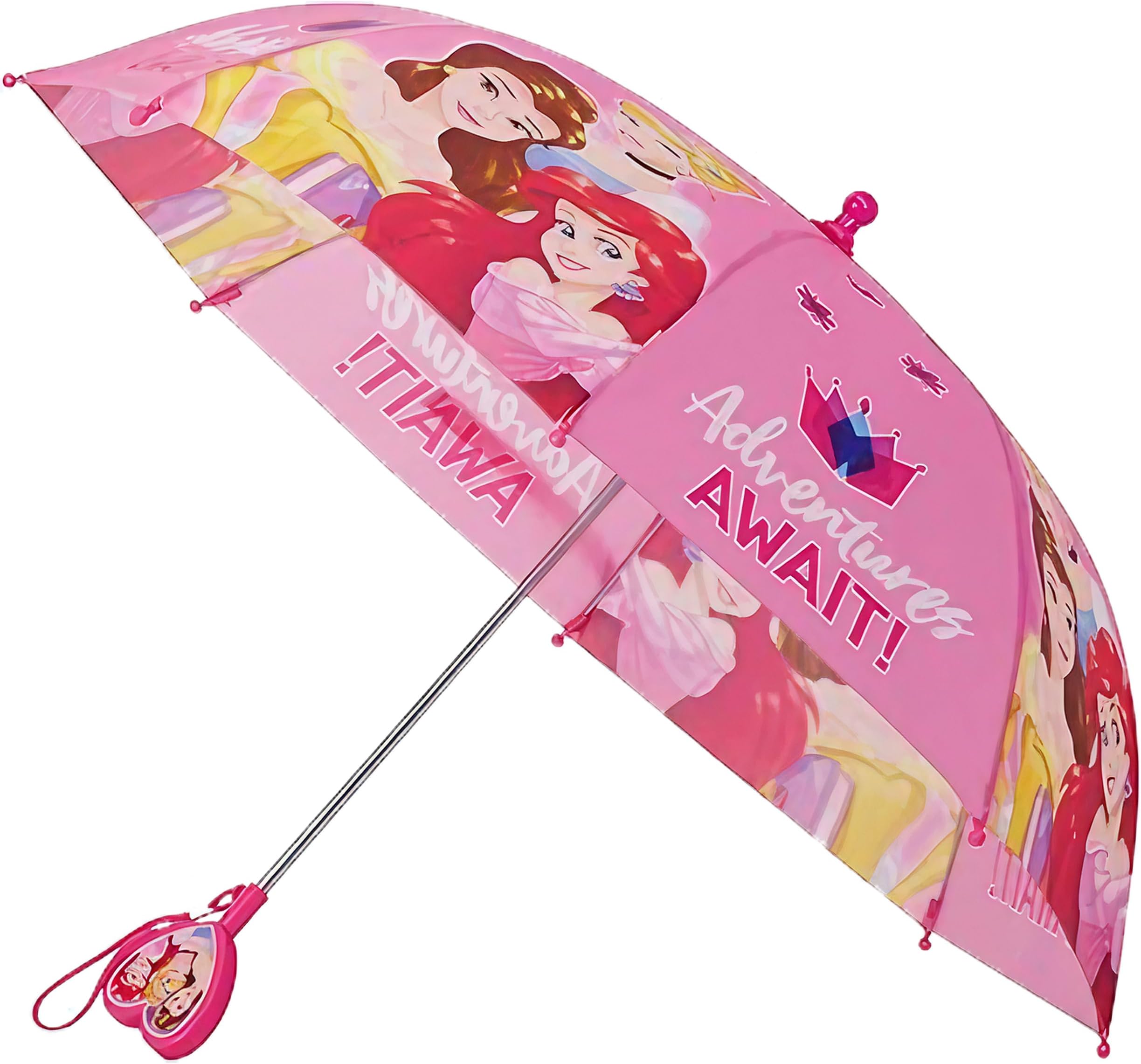Kids Umbrella, Frozen/Princess/Minnie Mouse Toddler and Little Girl Rain Wear for Ages 3-6
