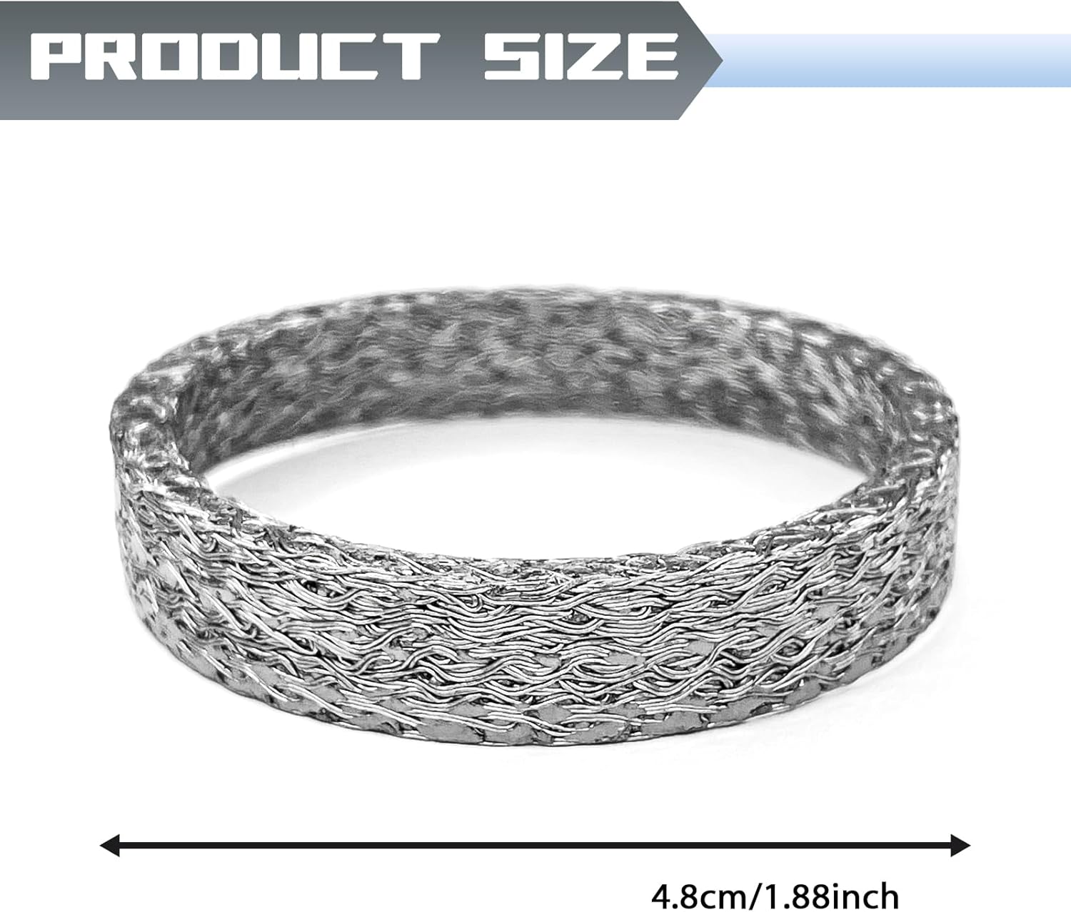 2PCS Cone Exhaust Gasket, Graphite and Steel Material Exhaust Donut Gasket, Exhaust Manifold and Exhaust Pipe Flange Seal Gaskets for Harley Davidson Touring Sportster Bikes Softail Dyn