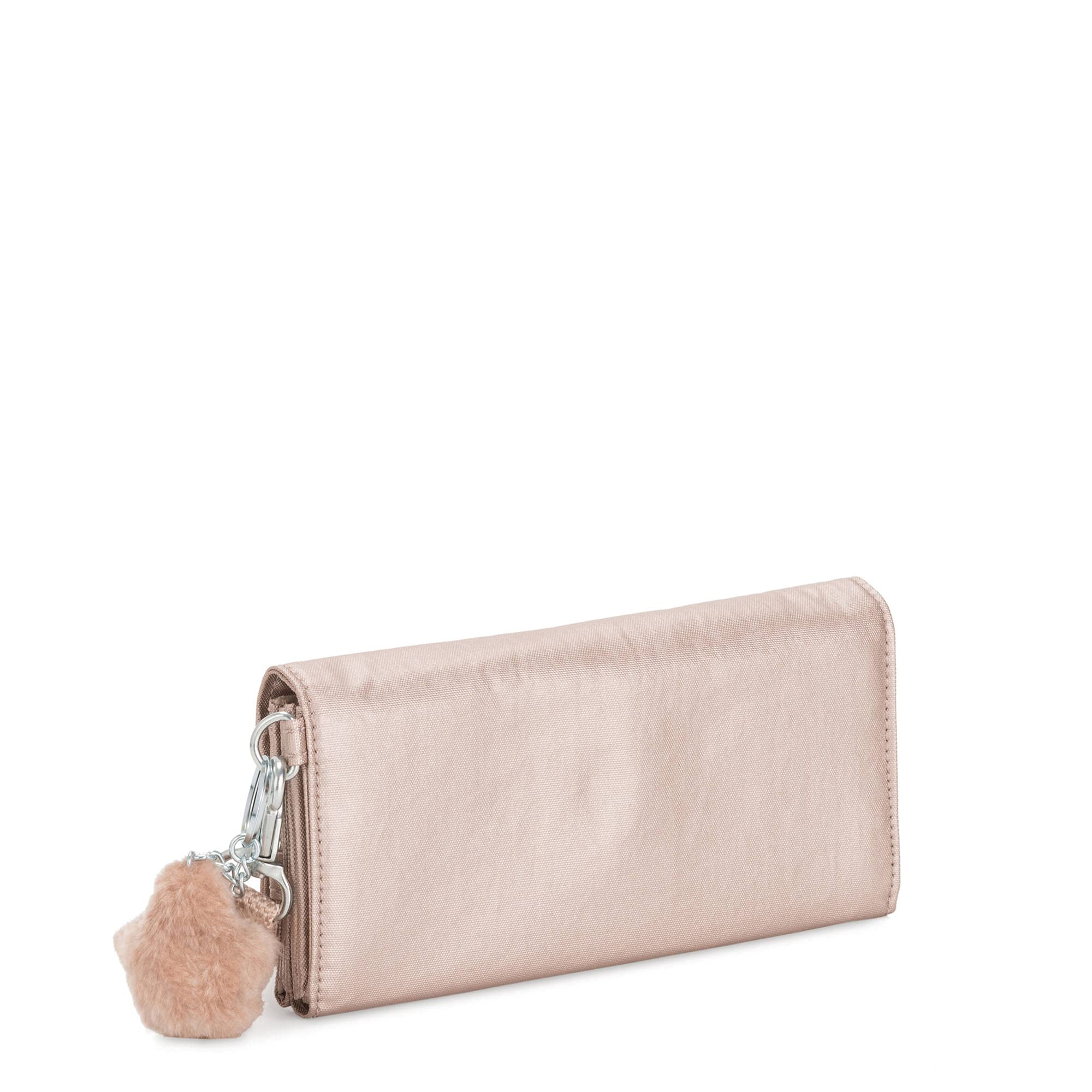 Kipling Rubi - Cartera grande con correa de cuarzo metálico, Cuarzo Metálico