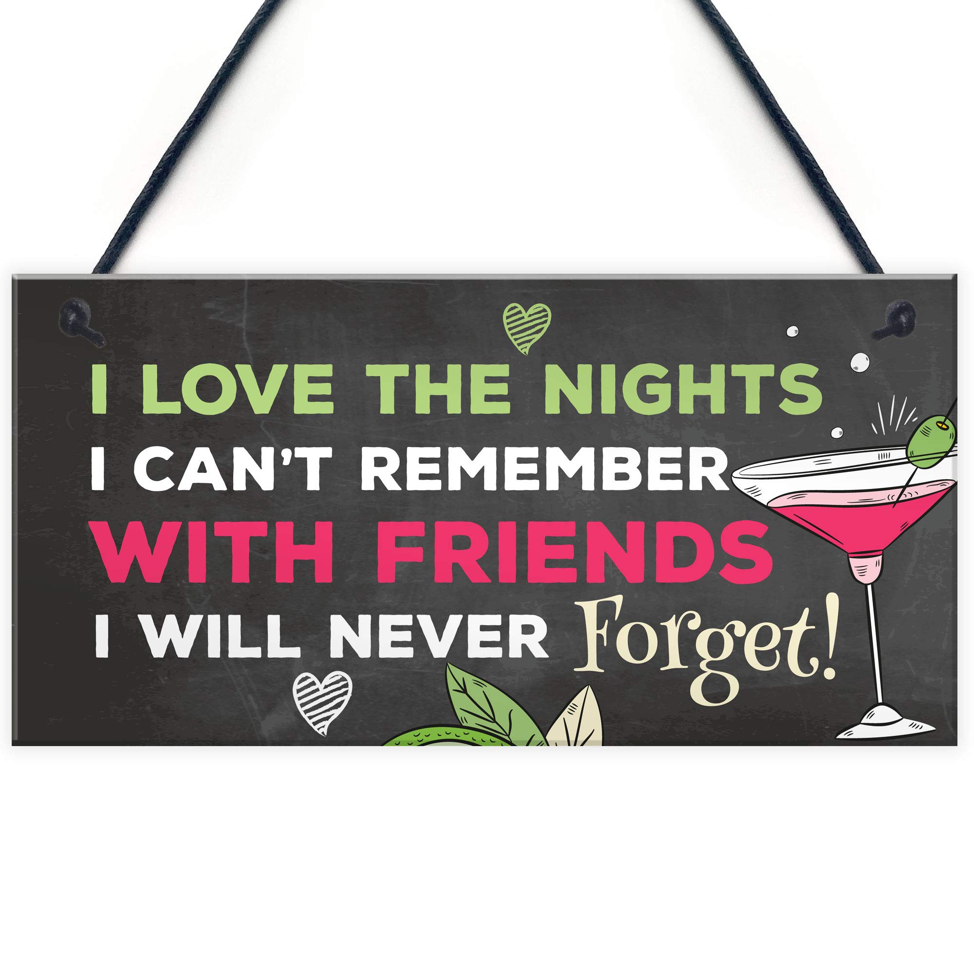 Red Ocean Black Funny Bar Sign For Home Bar Alcohol Beer Vodka Gin Gift Friendship Gift Keepsake