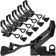 8Pack Heavy Duty Toggle Clamp Latch 4003 Style Pull Clamp Black for Smoker | 1320lbs Capacity Adjustable Toggle Latch Quick Release Hasp Clamps for Cabinet Boxes Case Trunk Jig,Metal Toggle Latch Catch
