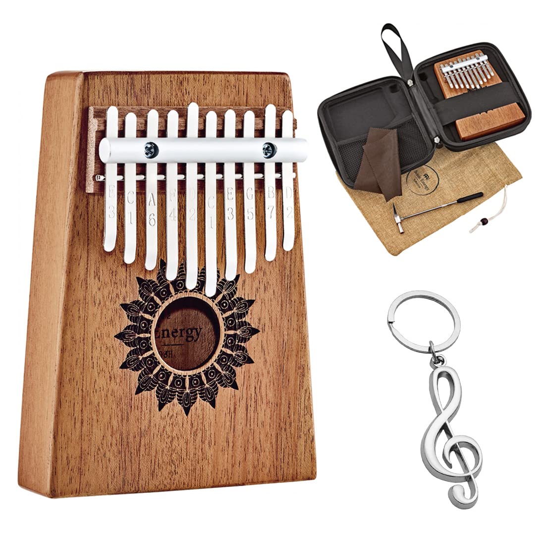 Meinl Sonic Energy KL1008H kalimba + keepdrum breloczek do kluczy