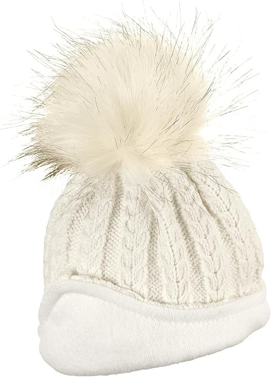 Baby Girl Beanie Ecru
