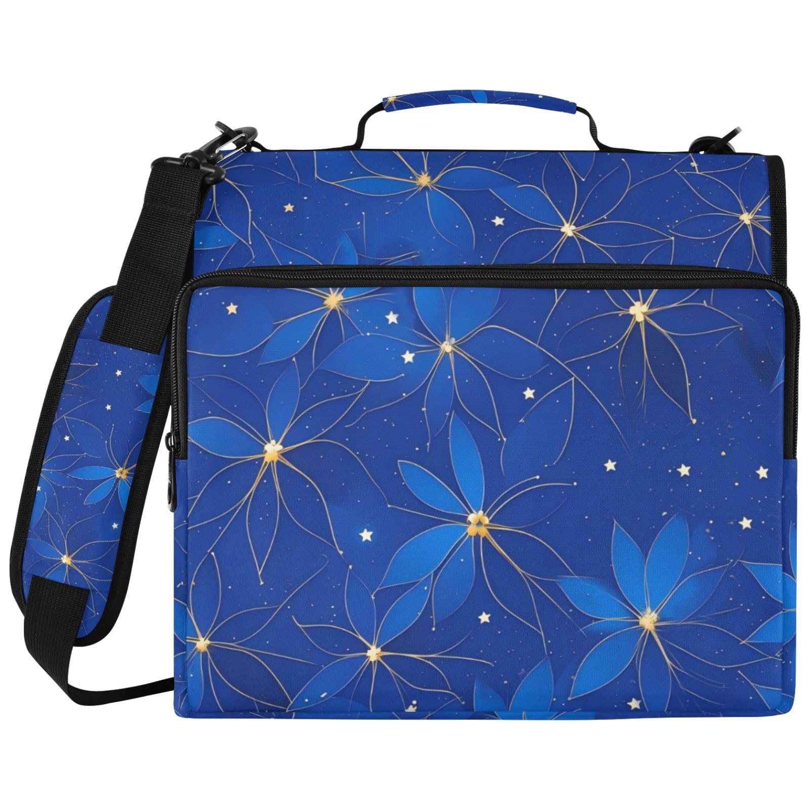 4uktwythqvwf5t0cz Tasche mit Reißverschluss, 3-Ringbuch, Blumen-Design