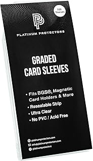 Platinum Protectors Resealable Graded Card Sleeves for Beckett BGS and SGC Slabs (200 Pack)
