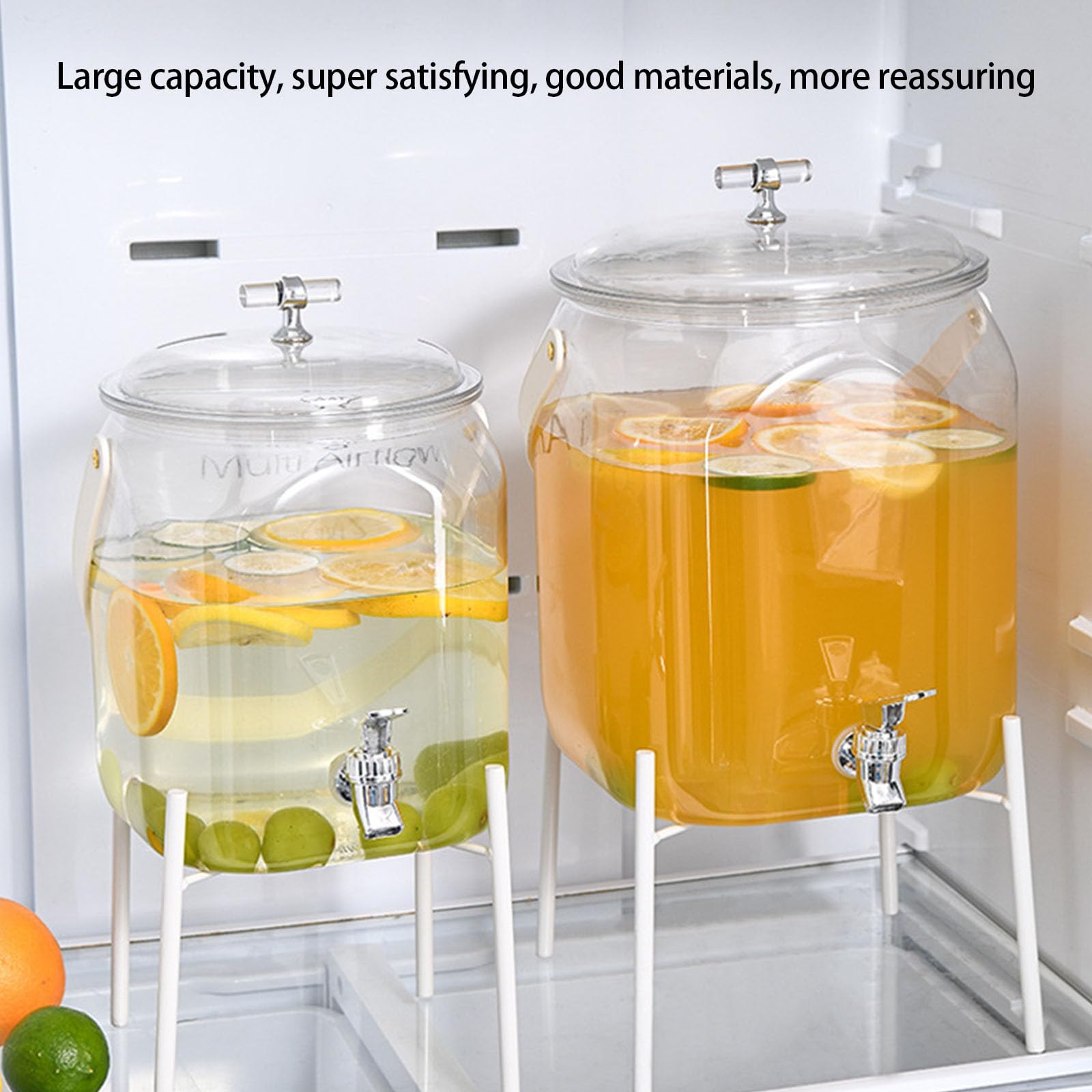 Dispensador de bebidas para barbacoa al aire libre, resistente a fugas, mango ergonómico, jarra de agua eficiente, dispensador de bebidas de fiesta de gran capacidad con tapa