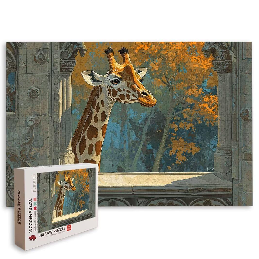 Puzzle Jirafa, Puzzle 3000 Piezas, Rompecabezas, Regalo Mujer, Decor -8454