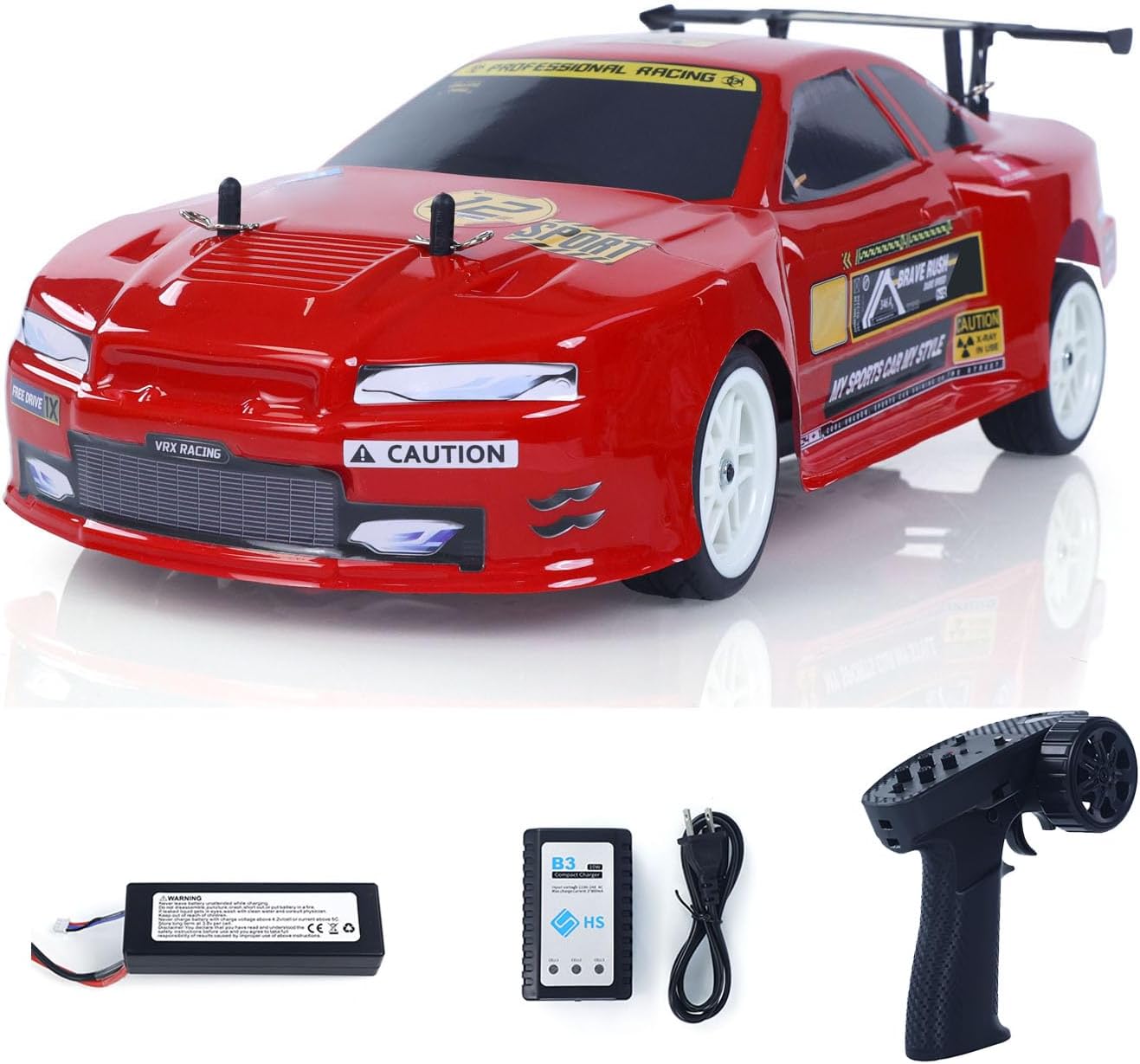 TOUCAN RC HOBBY 1/10 60-70KM/H High Speed RH1026 Radio Controlled Electric Off Road Car 4WD RC Model Vehicle 3650 Brushless Motor 45A ESC for Ages 14+