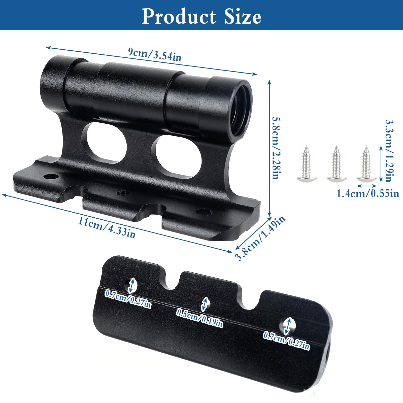 Bohaner 1 Kit De Serrage En V De 63 Mm (2,5") En Acier Inoxydable Avec