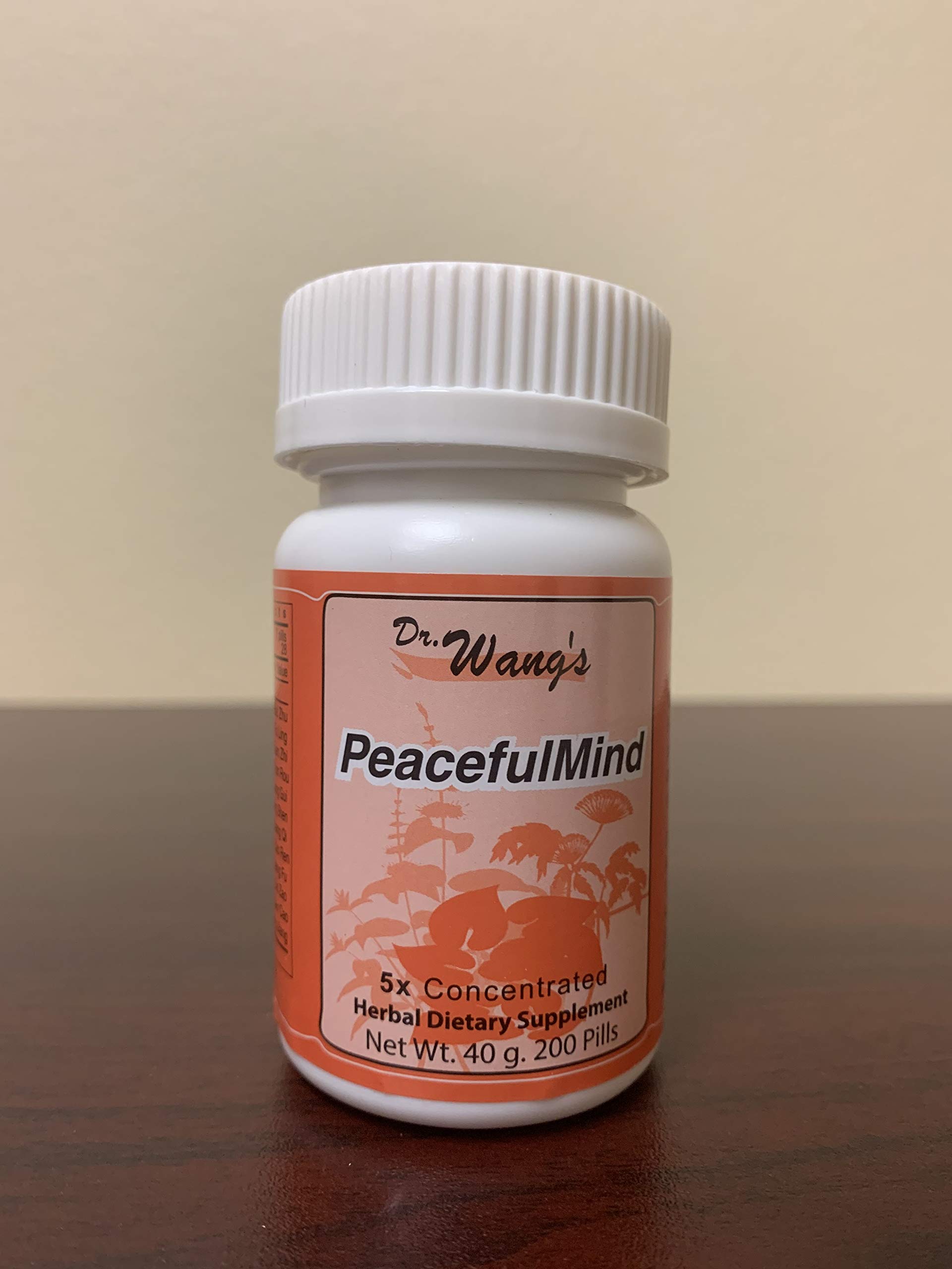Peaceful Mind – Relax Your Mind, Increase Memory and Focus, Relieves Stress and Anxiety, All-Natural Herbal Formula, 200 Pills
