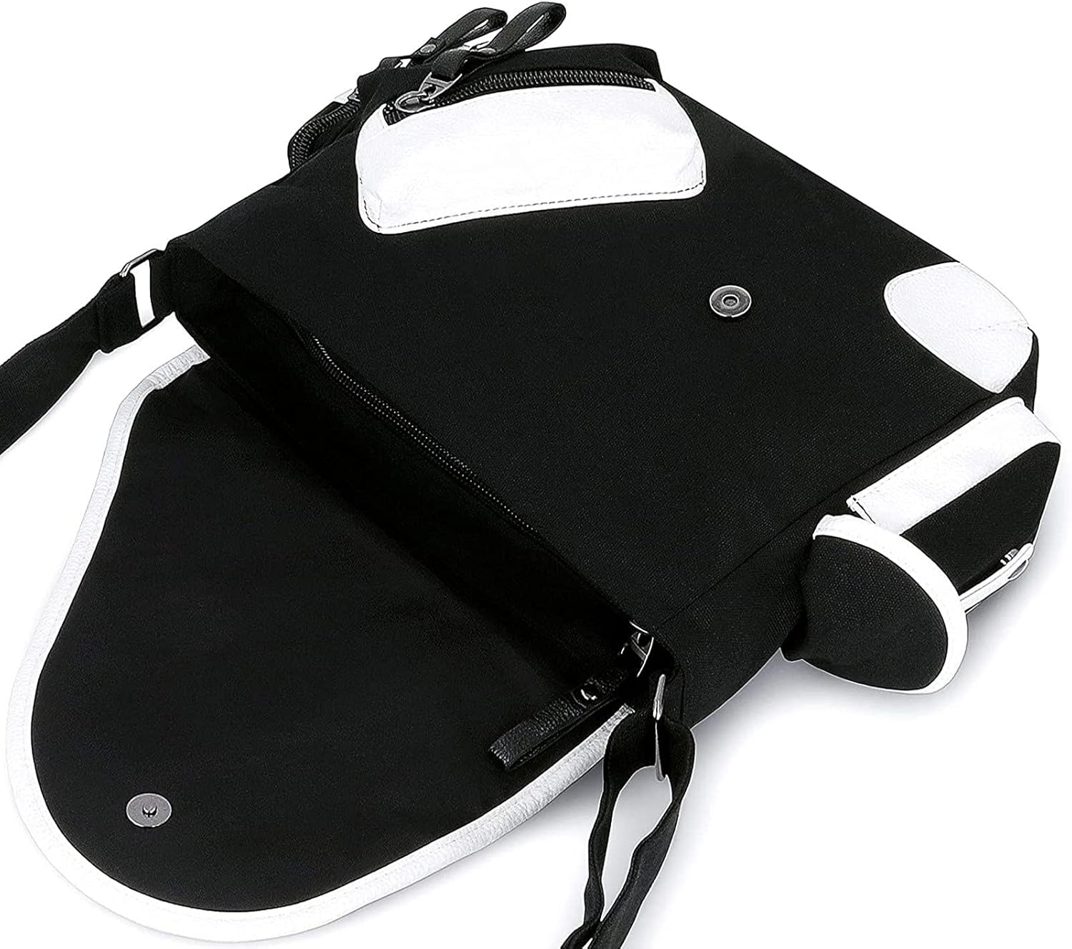 Roffatide Anime Fairy Tail Messenger Bag Crossbody Bag Canvas Shoulder Bag Flap Synthetic Leather Satchel School Bag