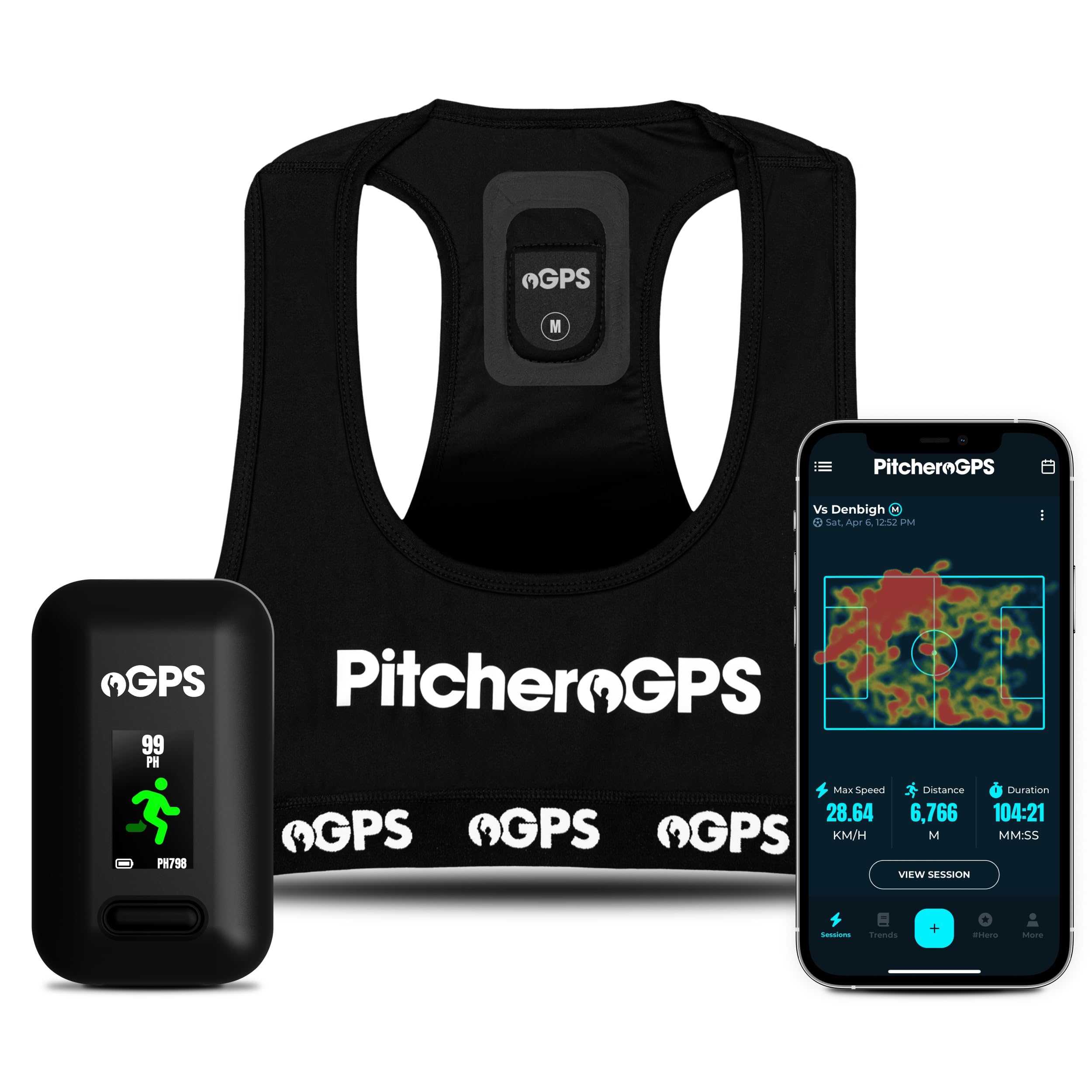Player Bundle Sports Activity Tracker (Youth Small) | GPS Tracking Device with Vest, 12-Month Subscription, Soccer, Football, Rugby & Hockey-image-12