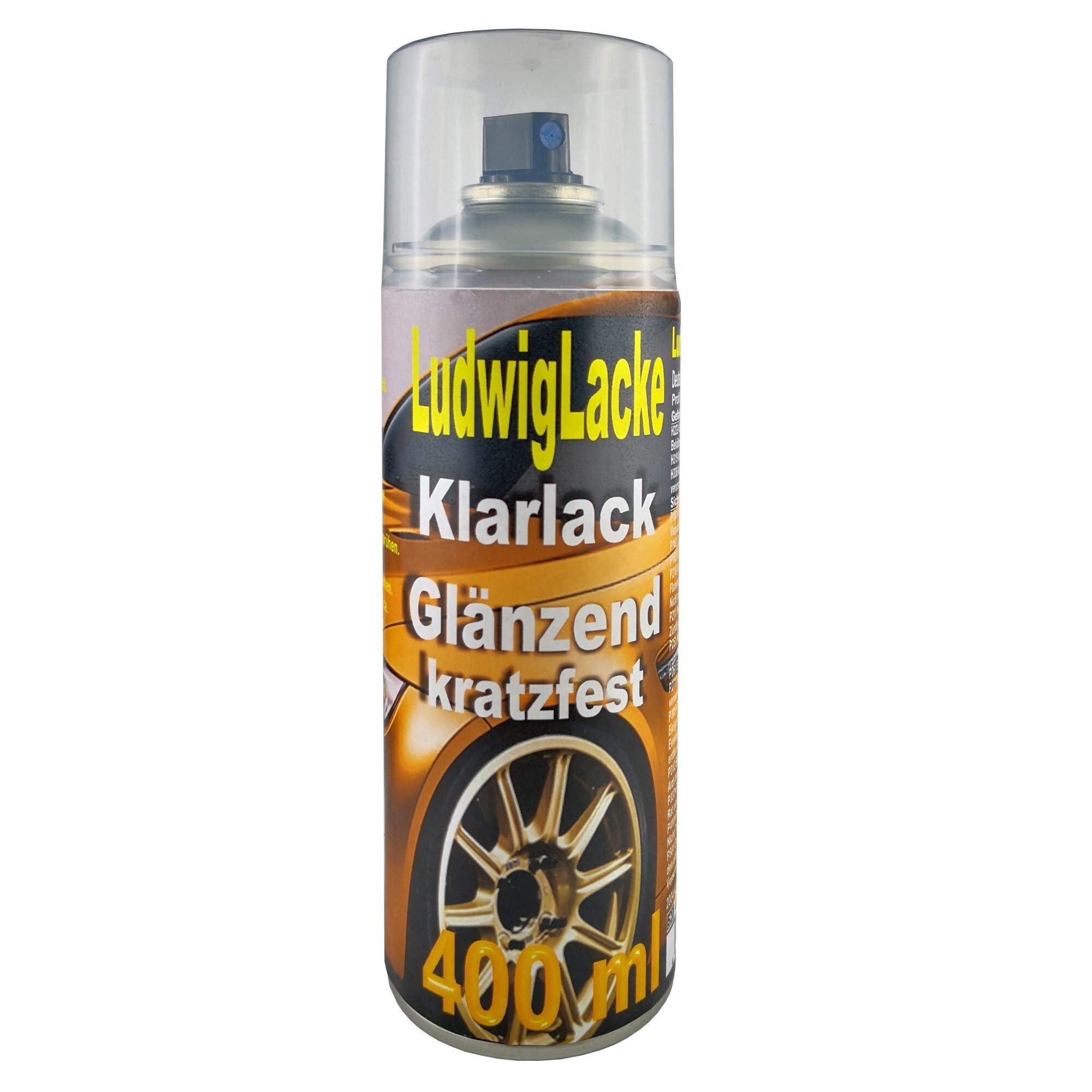 LudwigLacke in Ihre Wagenfarbe als Wunschfarbton in der Spraydosen Set * 1K Basislack + 1K Klarlack je 400 ml.