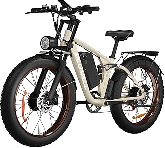 Electric Bike for Adults, 2000W Ebike 52V 22.4Ah Lithium Battery 35MPH 26" Full Suspension Electric Bicycles 7 Speed Hydraulic Brakes Up to 60 Miles