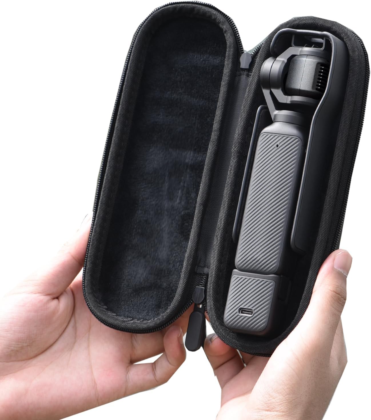 BRDRC Carrying Case for DJI Osmo Pocket 3, Portable Hard Storage Case, Carry Bag Pocket 4/Xtra Muse Accessories (Black)