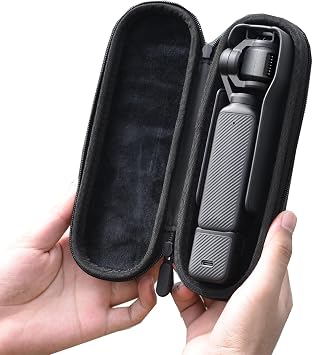 BRDRC Carrying Case for DJI Osmo Pocket 3, Portable Hard Storage Case, Carry Bag Pocket 4/Xtra Muse Accessories Black