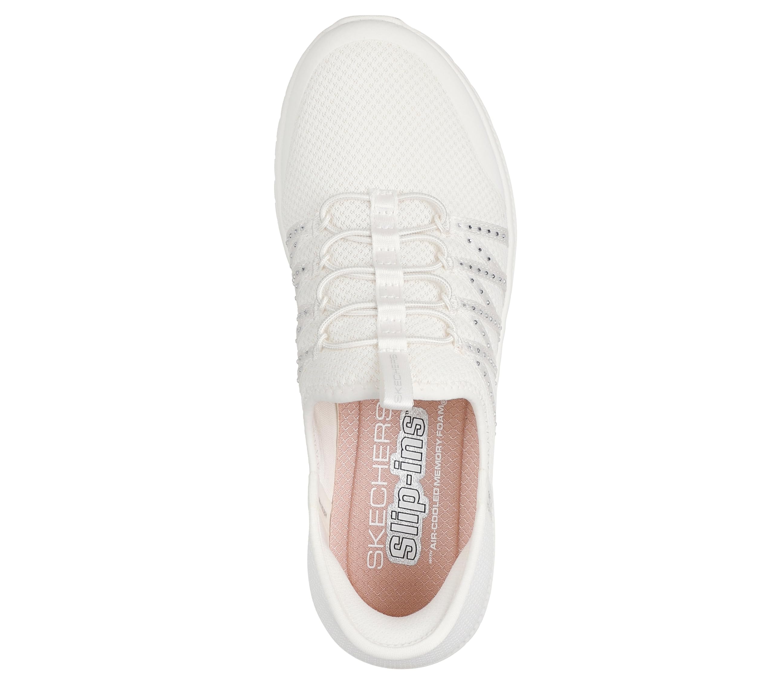 Skechers Virtue Damen-Slip-Ins, atemberaubende Hände frei, Cremeweiß, 40 EU – Ansicht 3