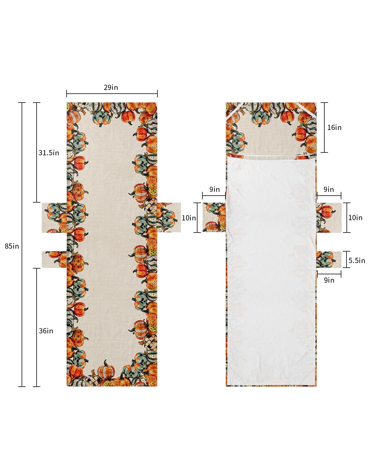 Funny Pumpkins, Beach Lounge Chair Towel Cover, Soft Chaise Lounge Towel with Side Pockets Patio Pool Chairs Cover for Beach/Pool Sunbathing 29x85 Boho Fall Thanksgiving Polka Dot Check