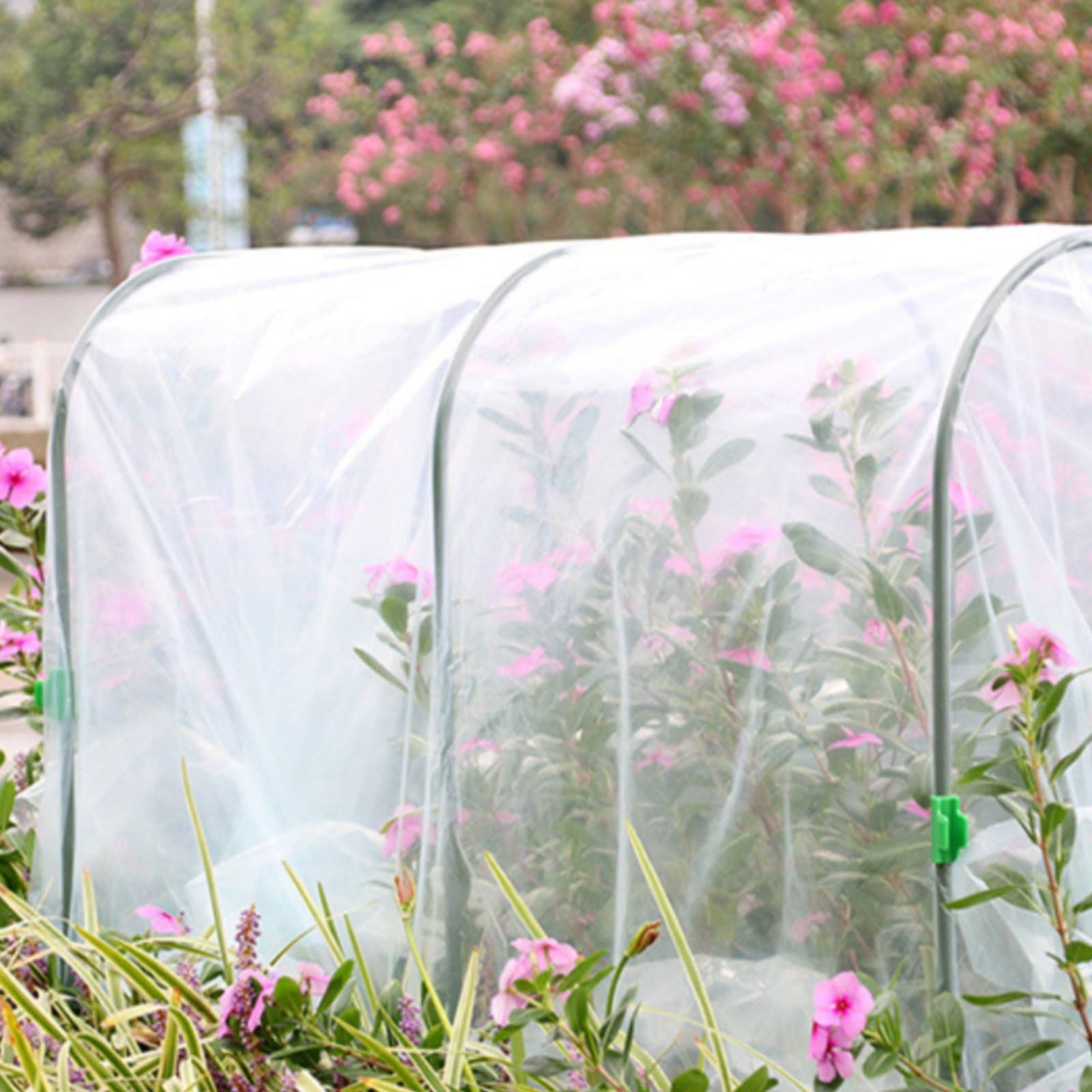 kowaku Copertura Serre Tunnel per Piante Antigelo Materiale PE Telaio in Acciaio PP Accessori Inclusi Adatta a Balcone Orto Giardino Terrazza Esterno , 150-60-55cm